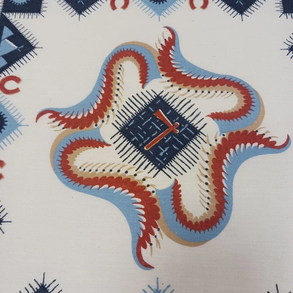 Vntg USA MADE Aztec Bandana COTTON Southwestern West Handkerchief Arizona Native